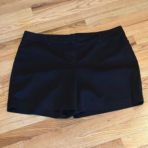 Black twill shorts size 16 from The Limited